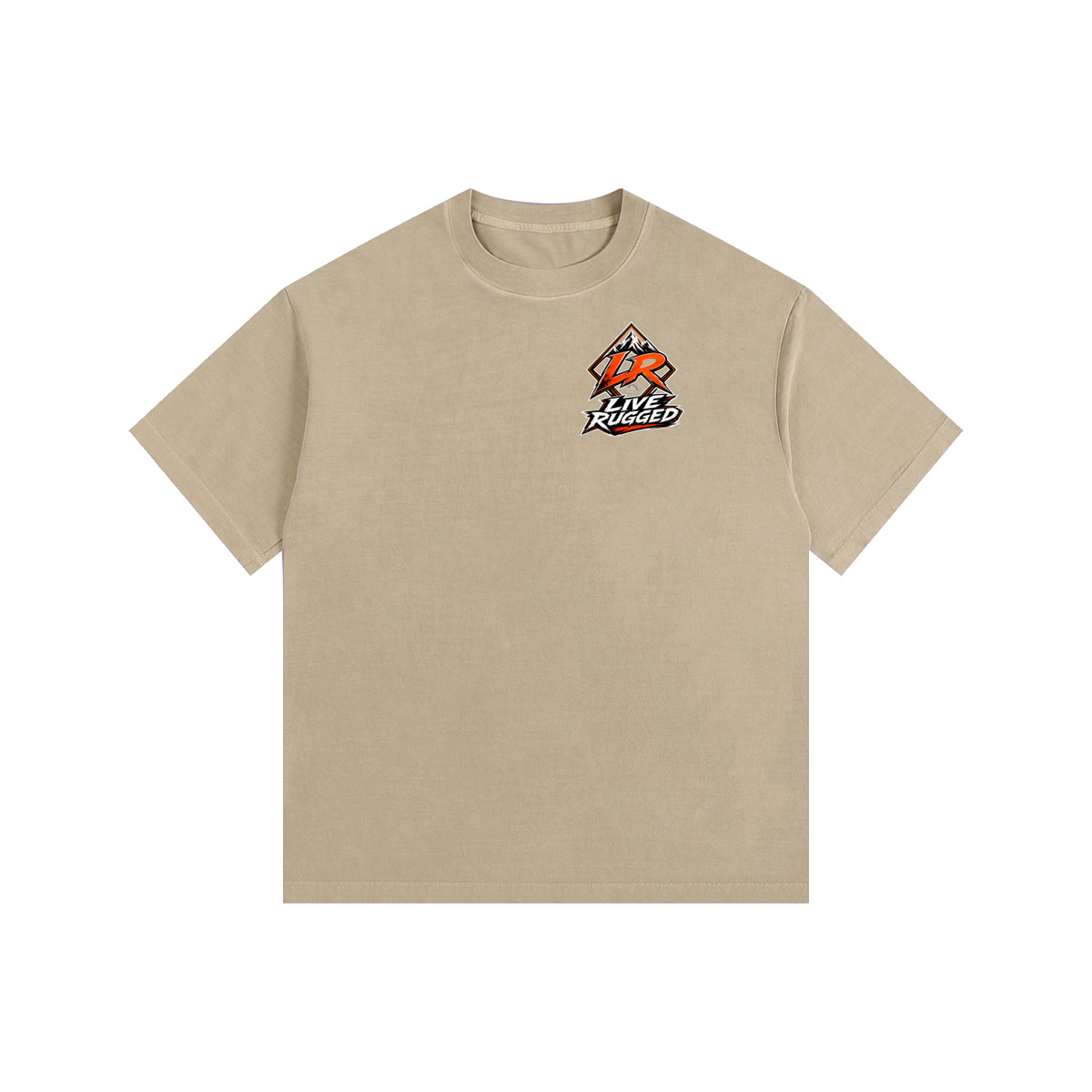 Rock On Vintage Washed Oversized Cotton T-Shirt