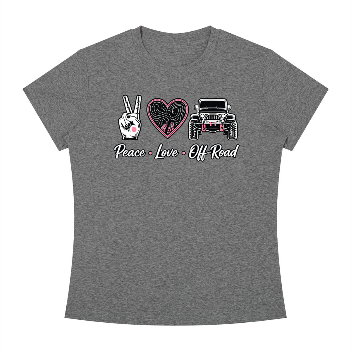 Women's Slim Fit Peace Love Off-Road