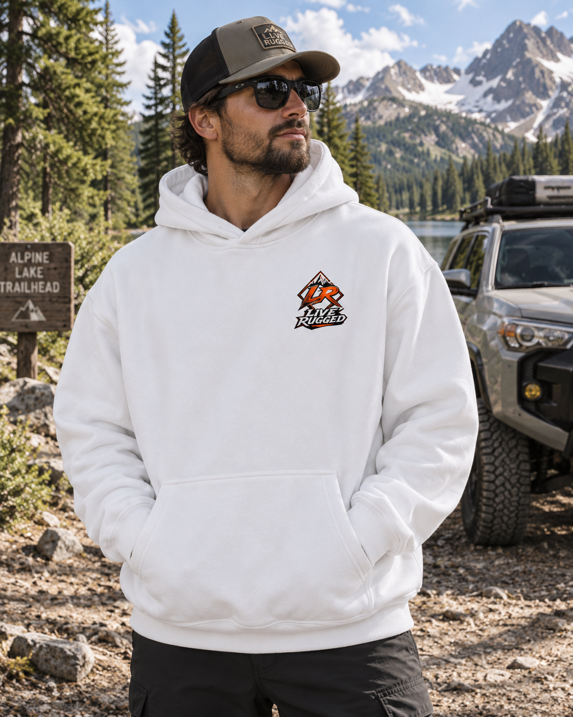 Trail built - Oversize Heavyweight Fleece Hoodie