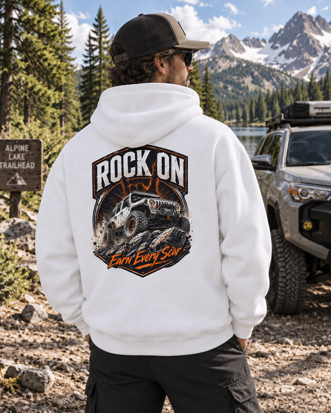 Trail built - Oversize Heavyweight Fleece Hoodie