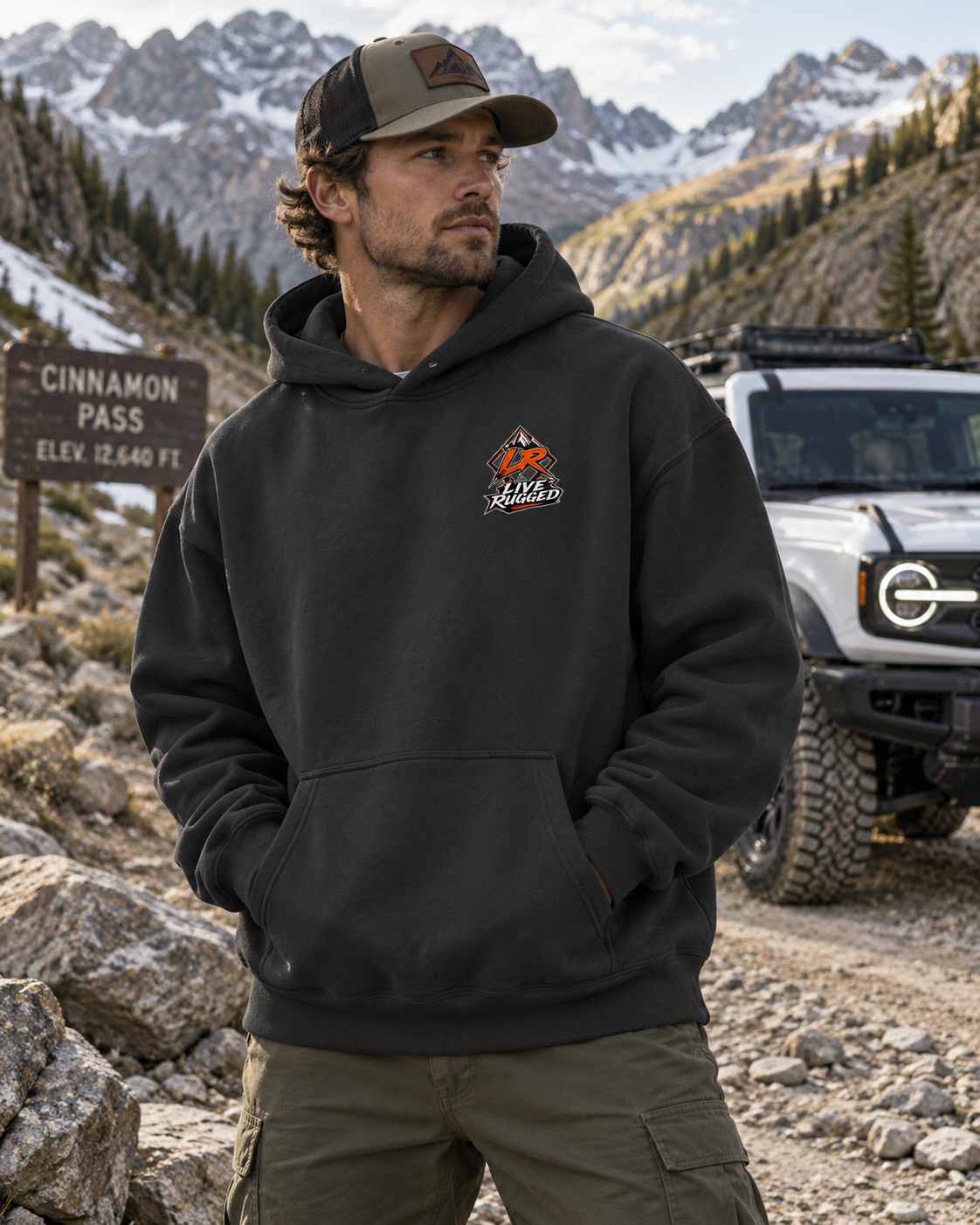 Trail built - Oversize Heavyweight Fleece Hoodie