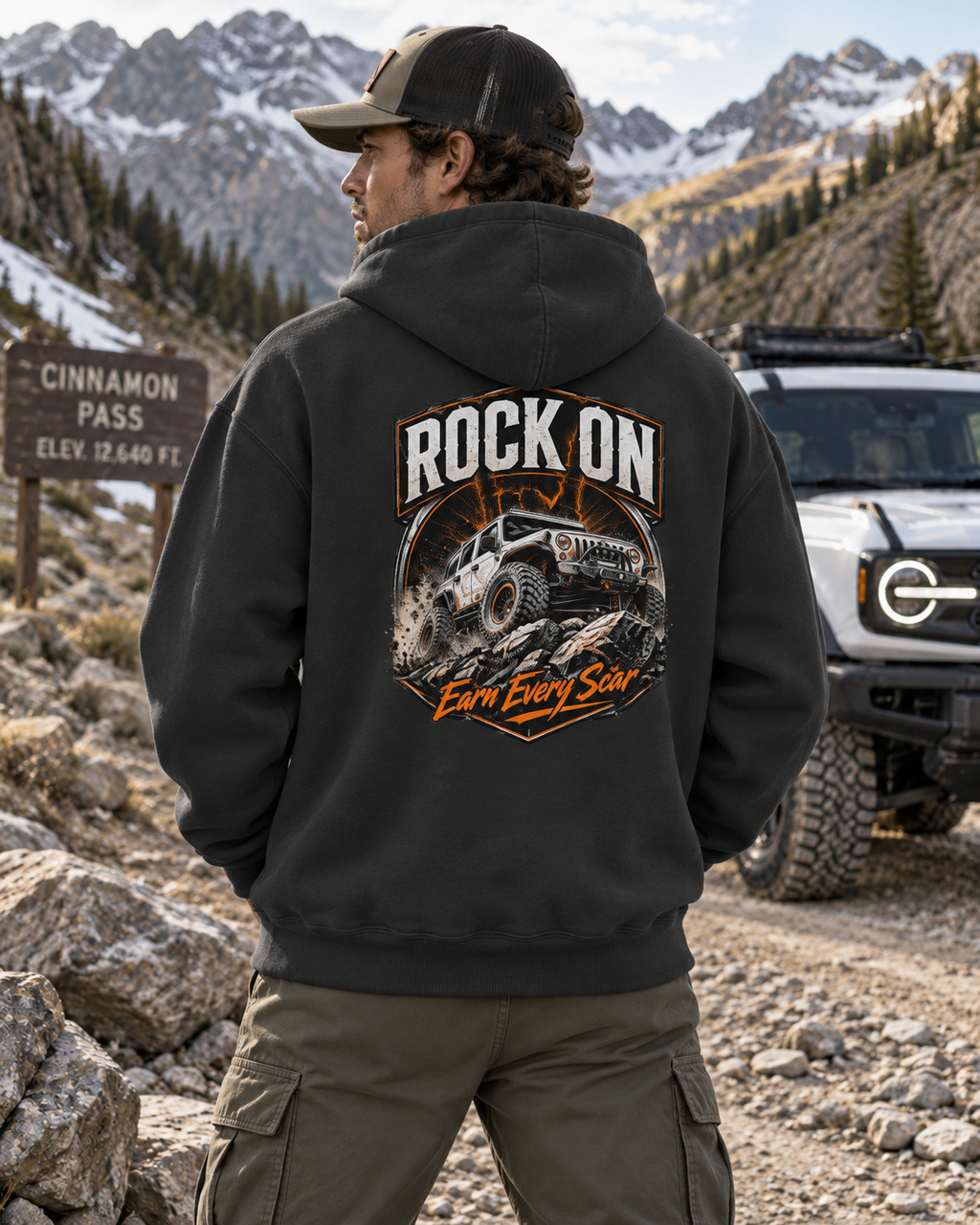 Trail built - Oversize Heavyweight Fleece Hoodie
