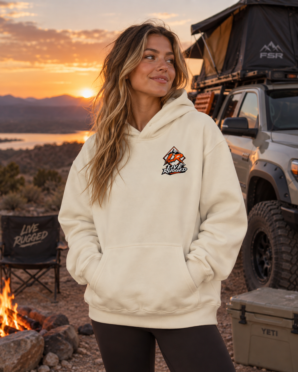 Trail built - Oversize Heavyweight Fleece Hoodie