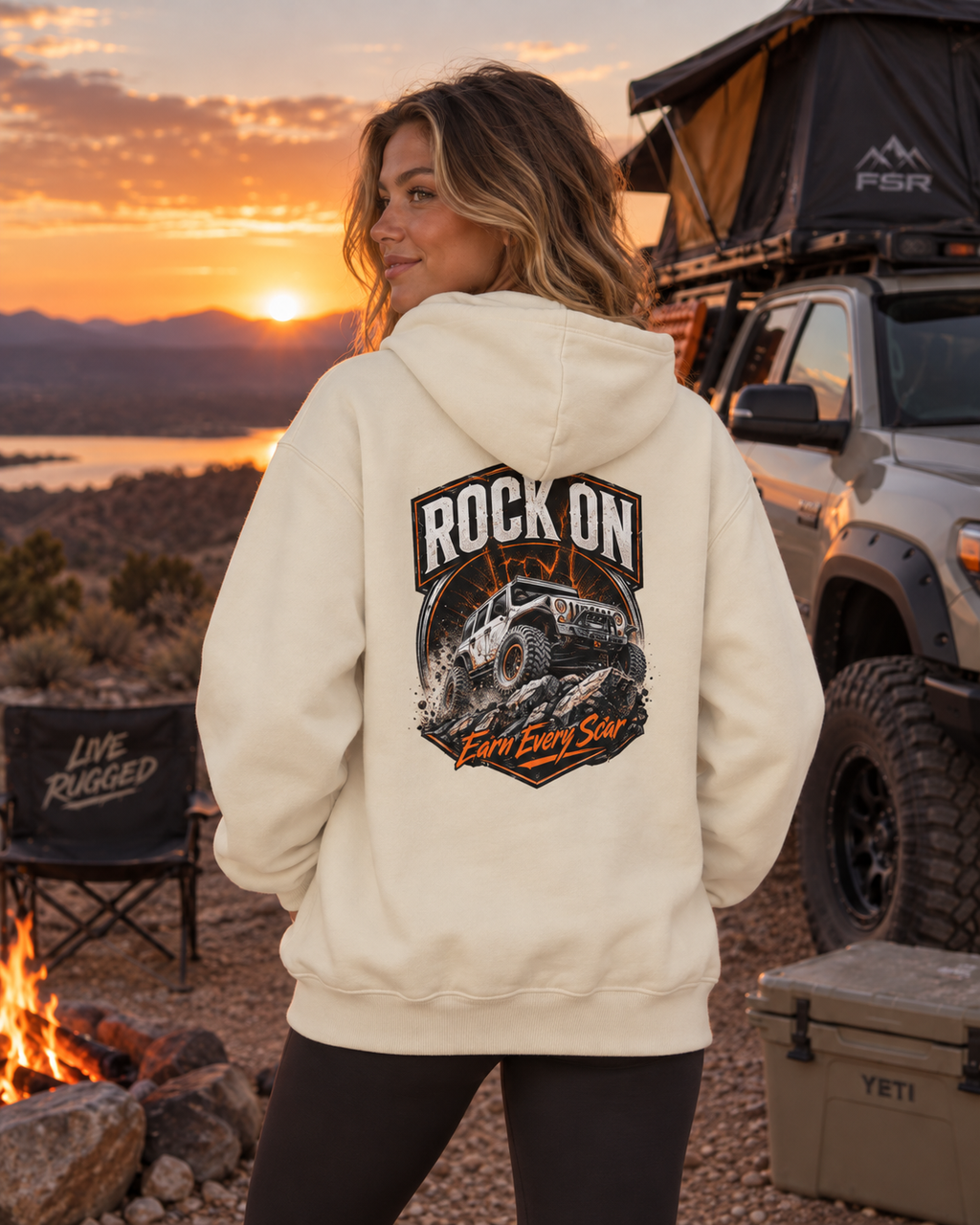 Trail built - Oversize Heavyweight Fleece Hoodie