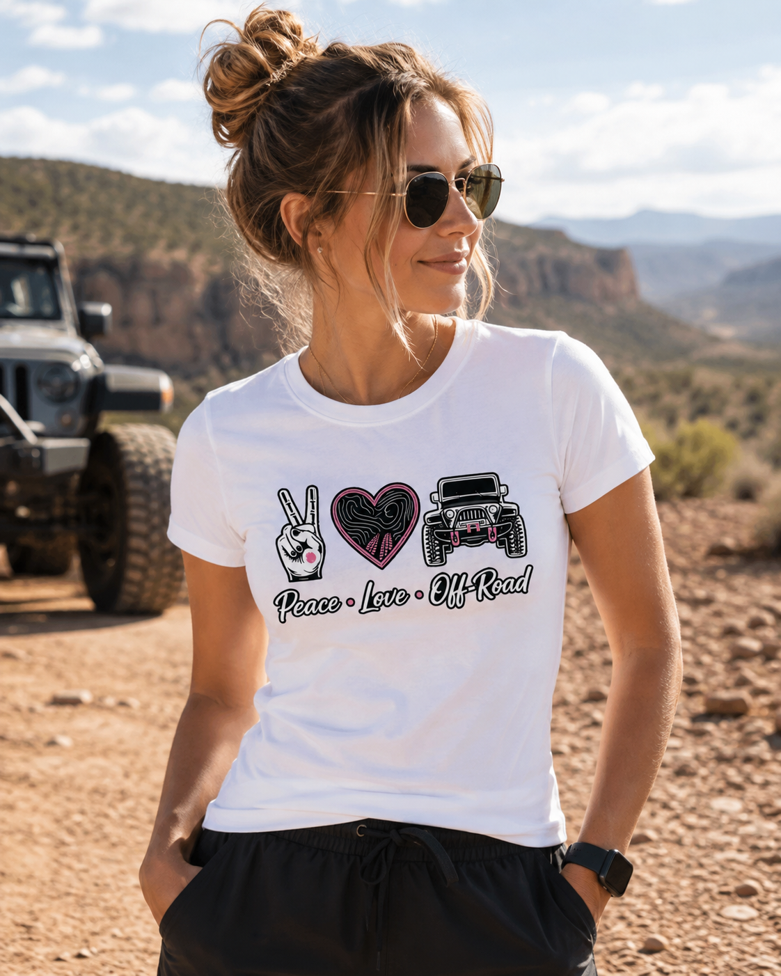 Vintage Peace Love Off-Road