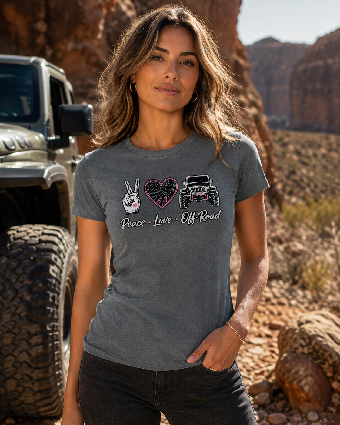 Vintage Peace Love Off-Road