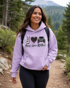 Peace Love Off-Road Oversized Fleece Hoodie