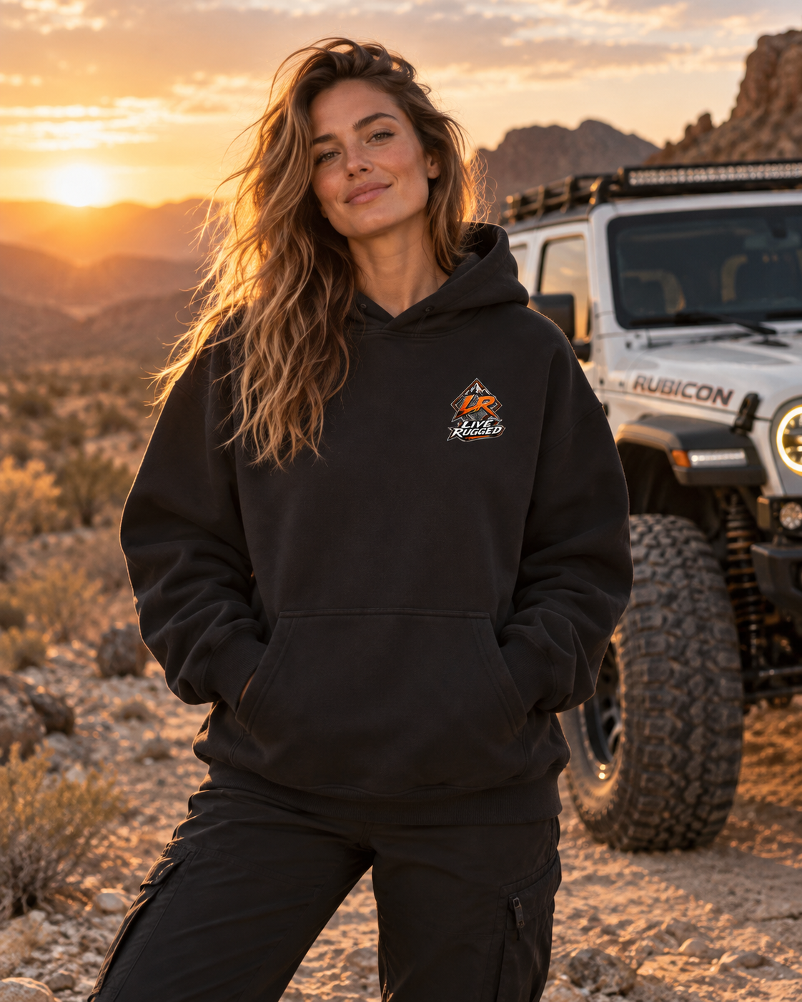 Rock On Oversize Heavyweight Fleece Hoodie