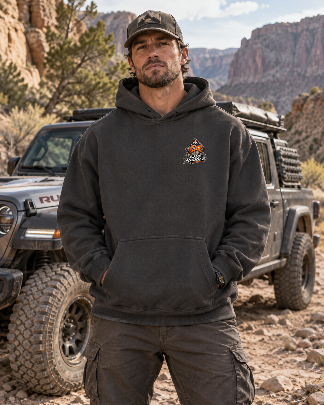 Rock On Oversize Heavyweight Fleece Hoodie