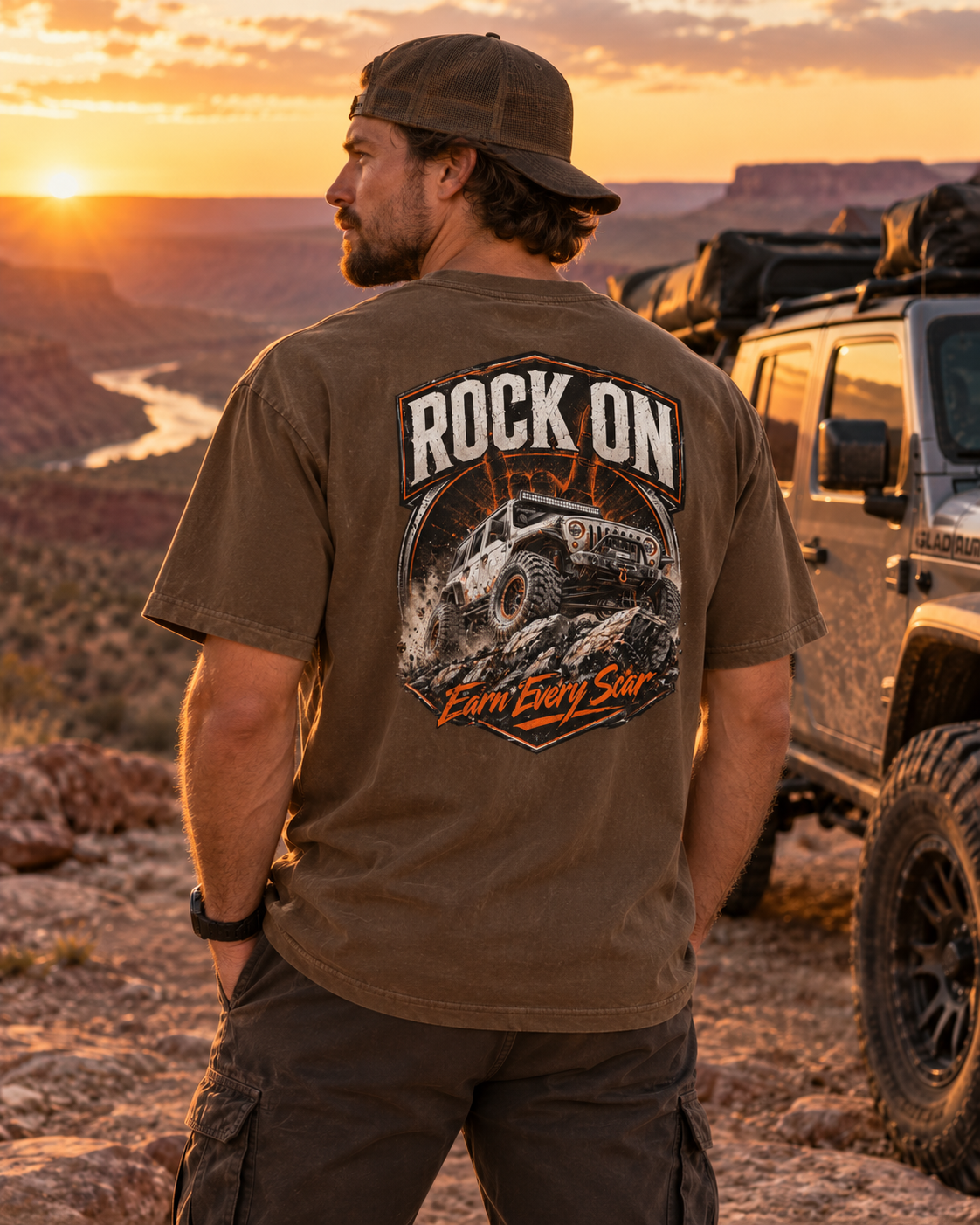 Rock On Unisex Vintage Wash Distressed