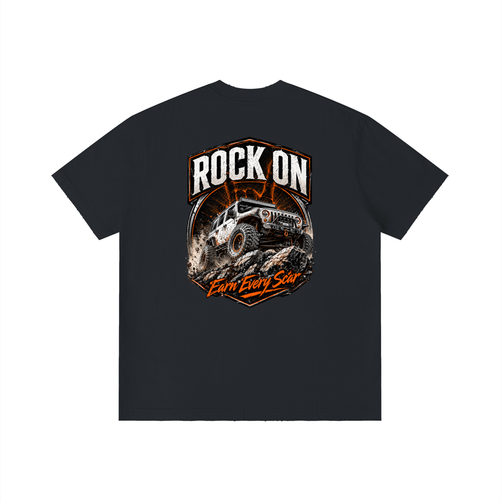 Rock On Unisex Vintage Wash Distressed