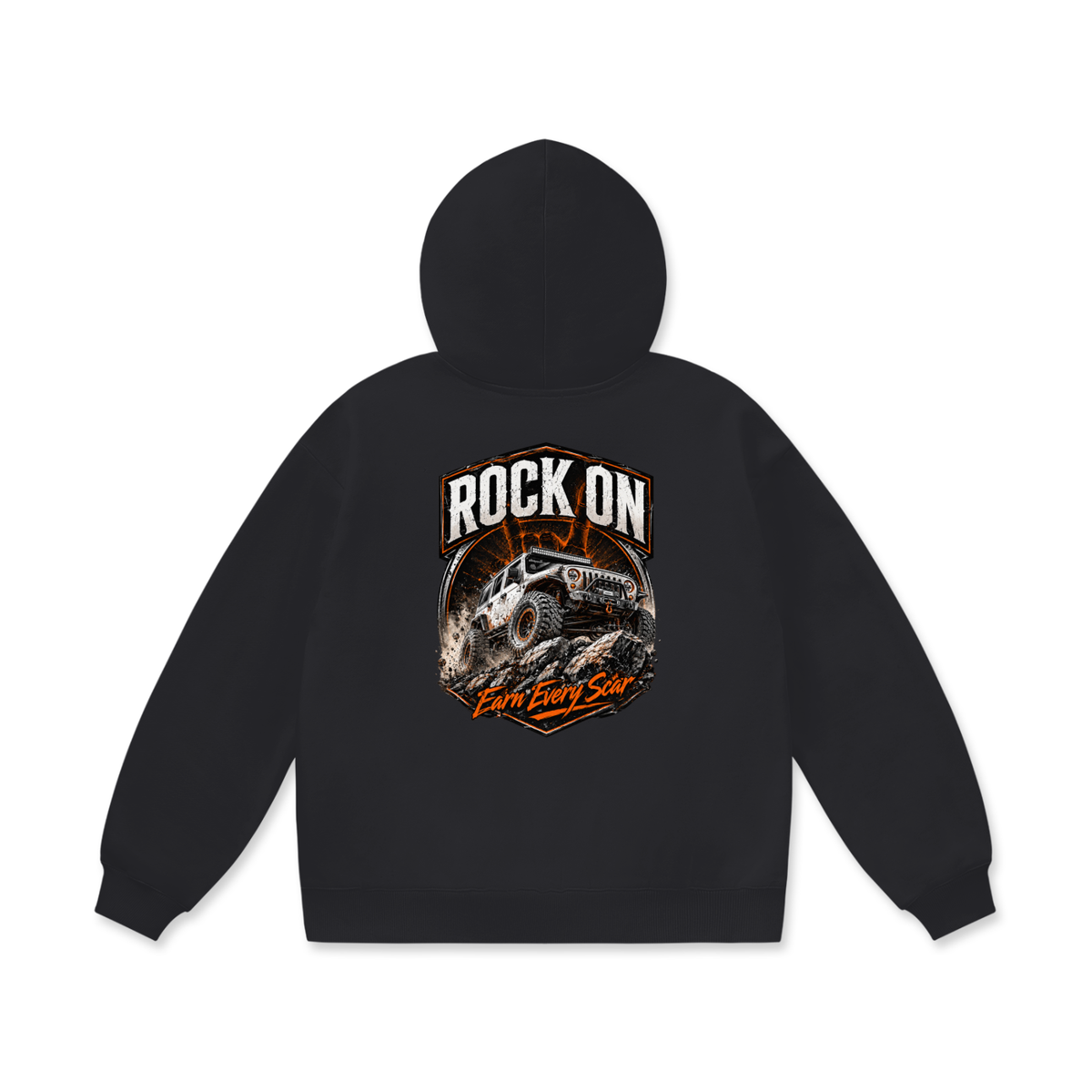 Rock On Oversize Heavyweight Fleece Hoodie