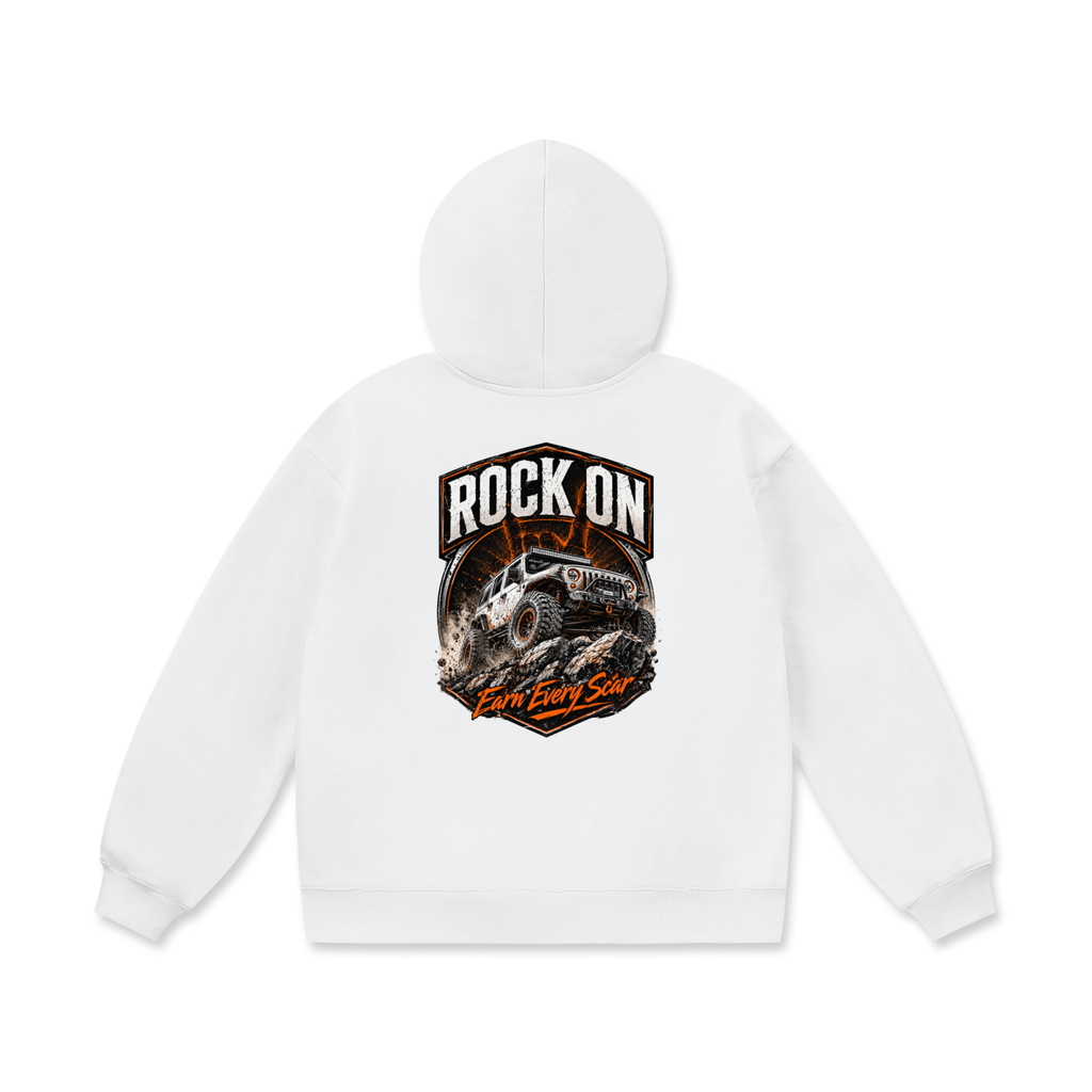 Rock On Oversize Heavyweight Fleece Hoodie