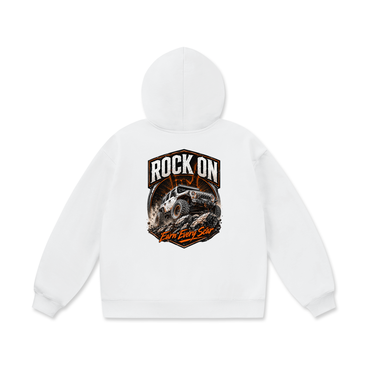 Rock On Oversize Heavyweight Fleece Hoodie