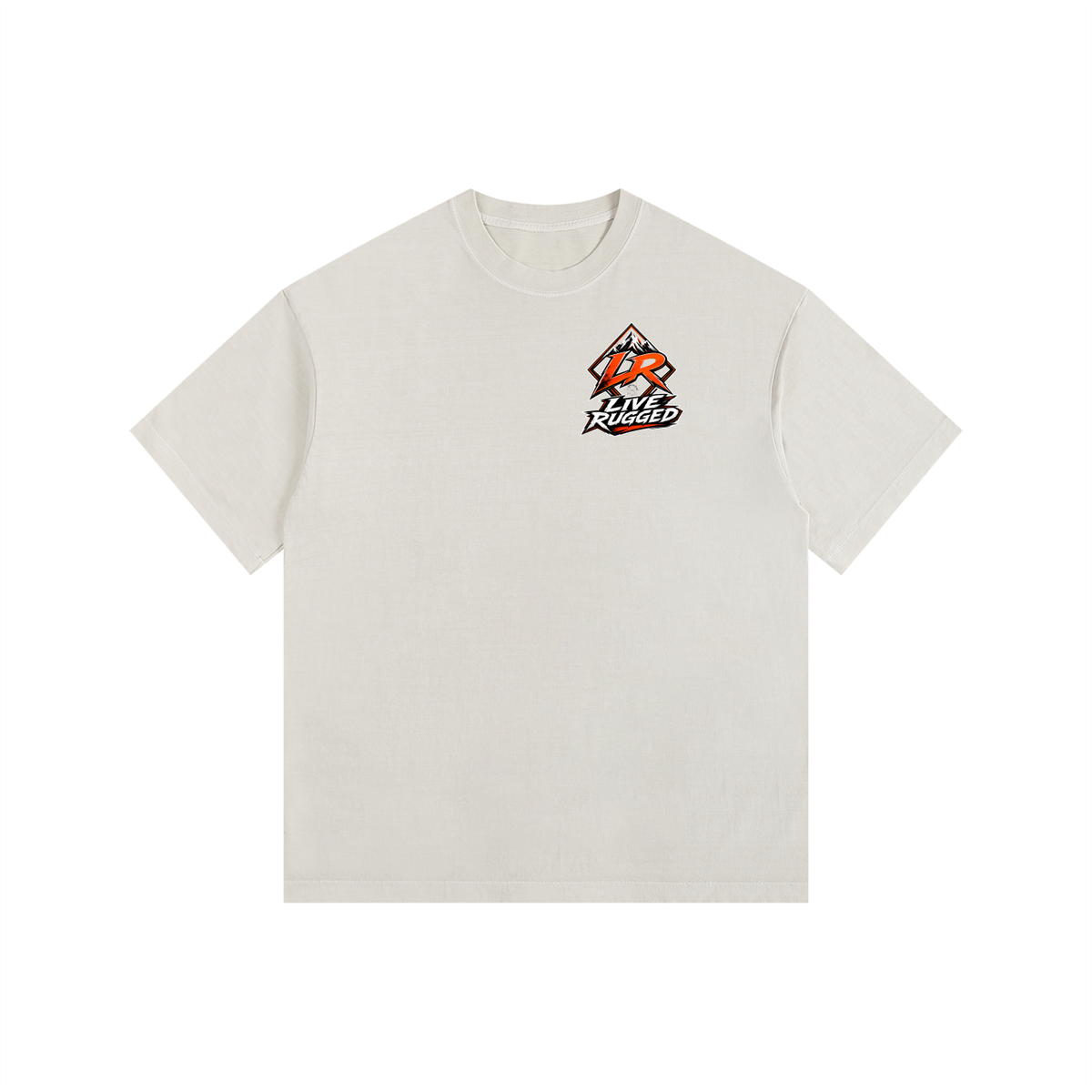 Rock On Vintage Washed Oversized Cotton T-Shirt