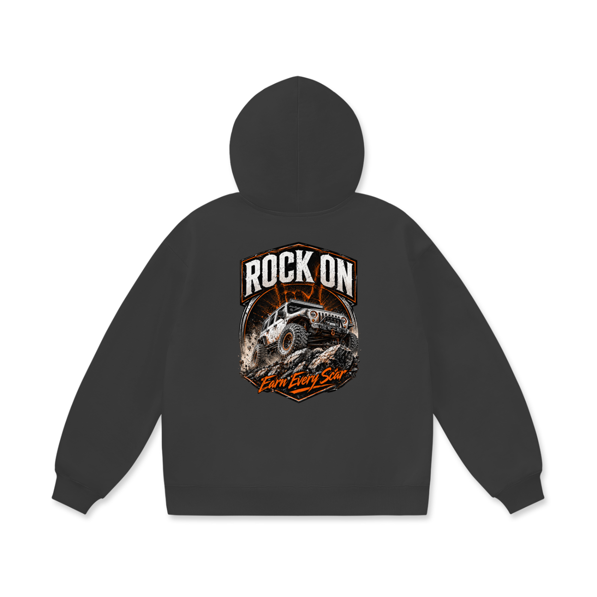 Rock On Oversize Heavyweight Fleece Hoodie